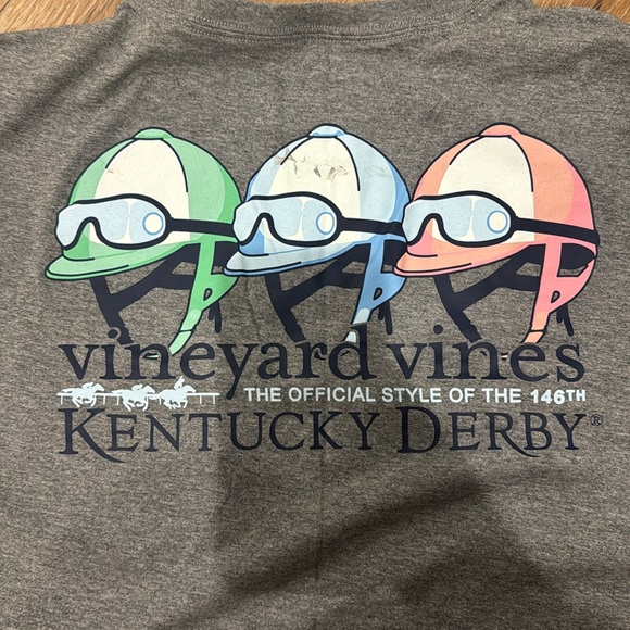 Vineyard Vines Charcoal Long Sleeve Men's Tee - Picture 4 of 4